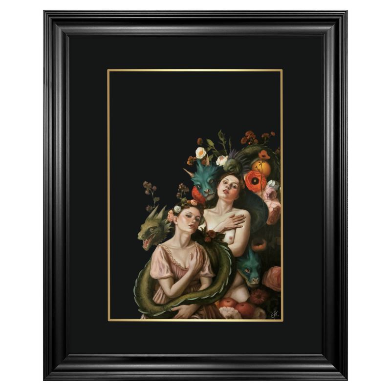 Classical framed print - Dragon Bond