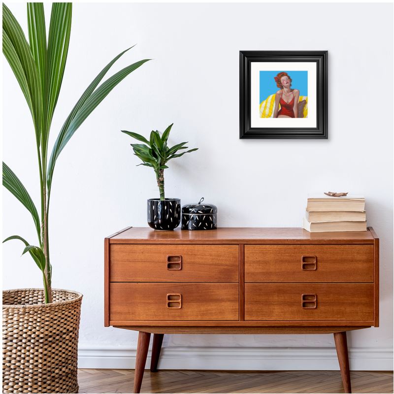 Classical framed print - Saint Rémy 'Ruby'