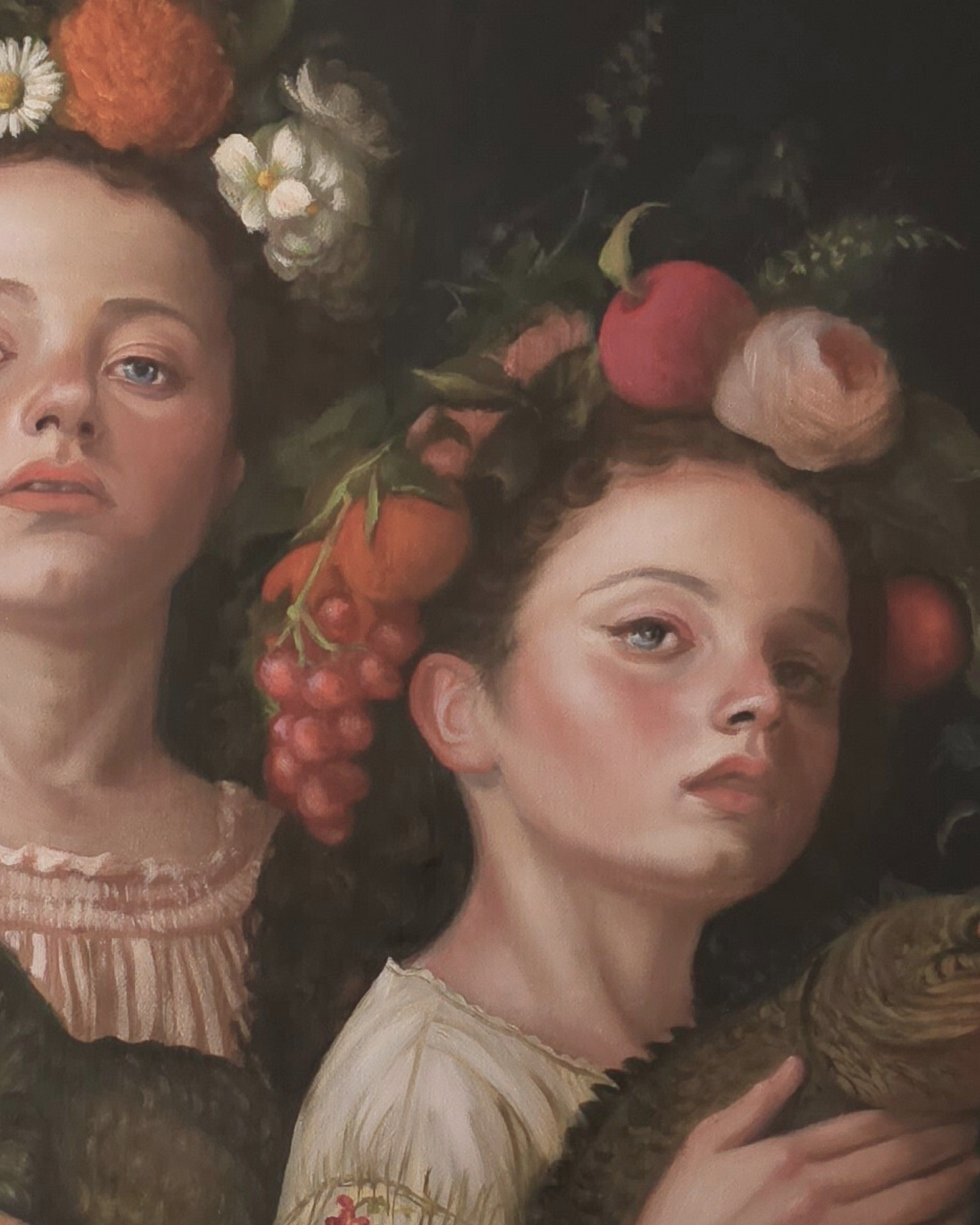 Baby Dragons. Fairy tale fantasy oil painting