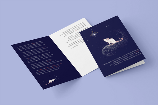 10 blank cards with envelopes. 'Twas the night before Christmas'