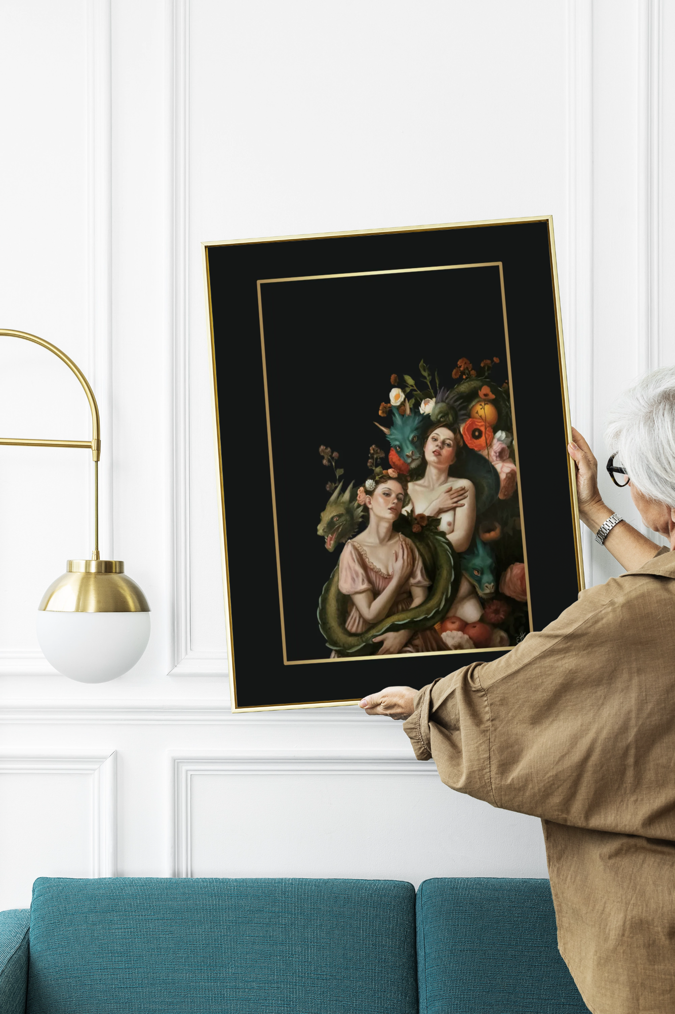 Unframed museum quality print - Dragon Bond