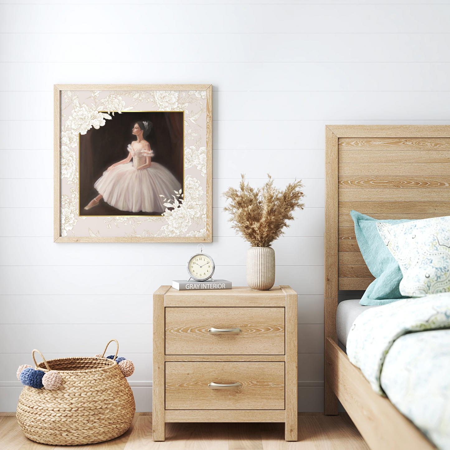 Wooden framed print - Prima Ballerina