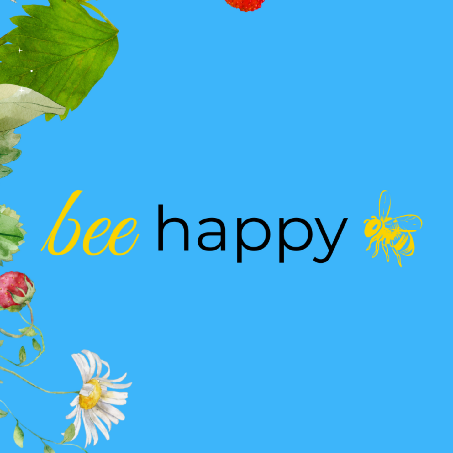 10 blank cards with envelopes - Bee-happy, Sky