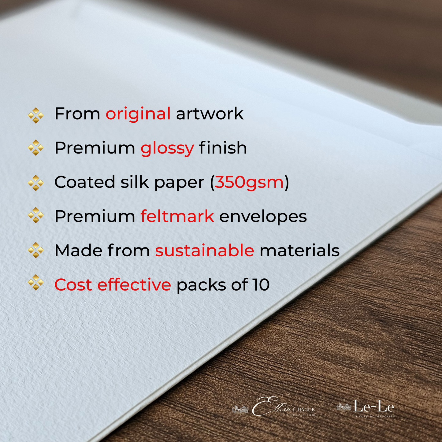 10 blank cards with envelopes - Dragon Bond