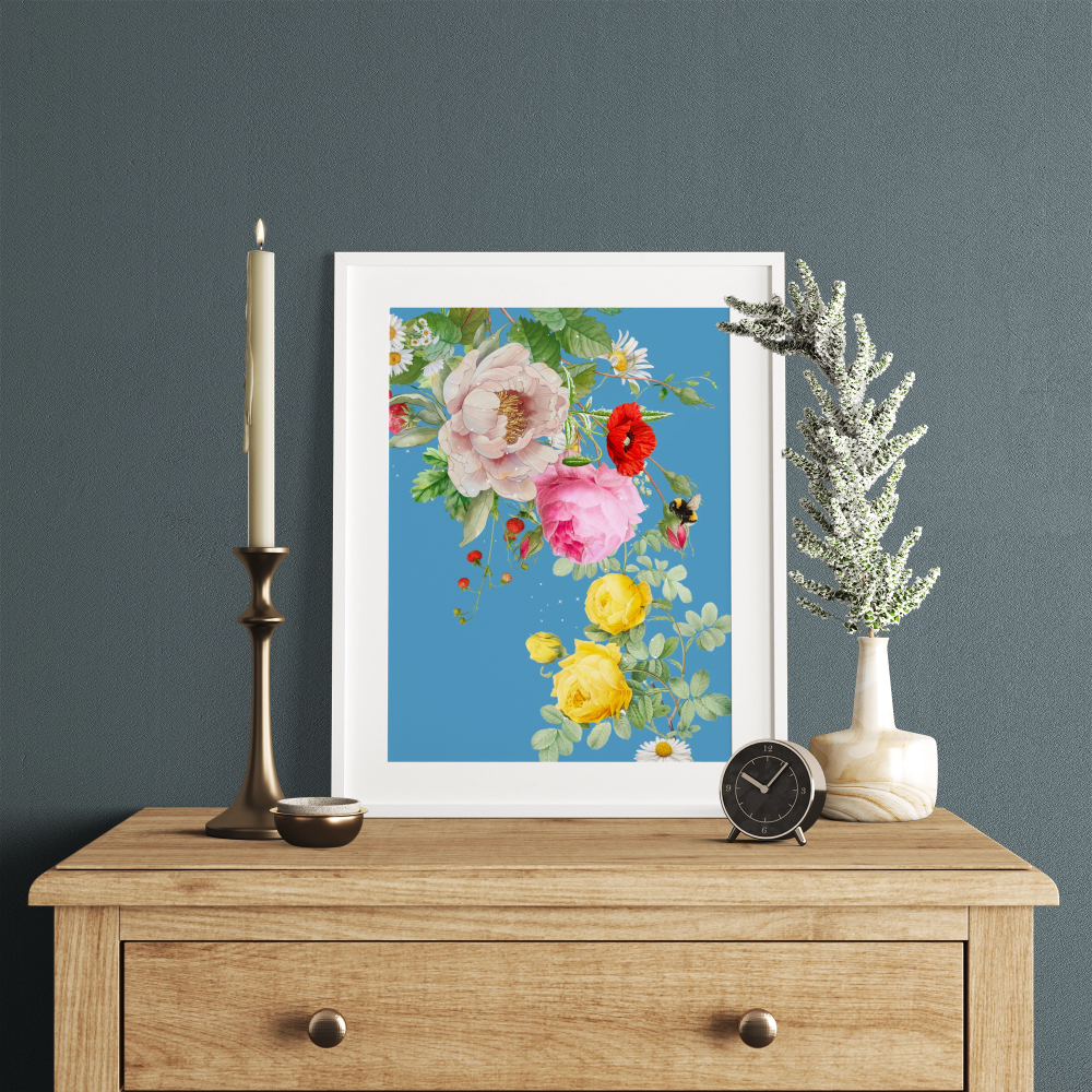 Unframed museum quality print - Bonbon Blueberry Fizz