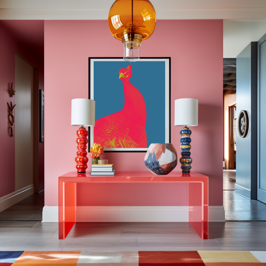 Unframed fine art print - Electric Peacock