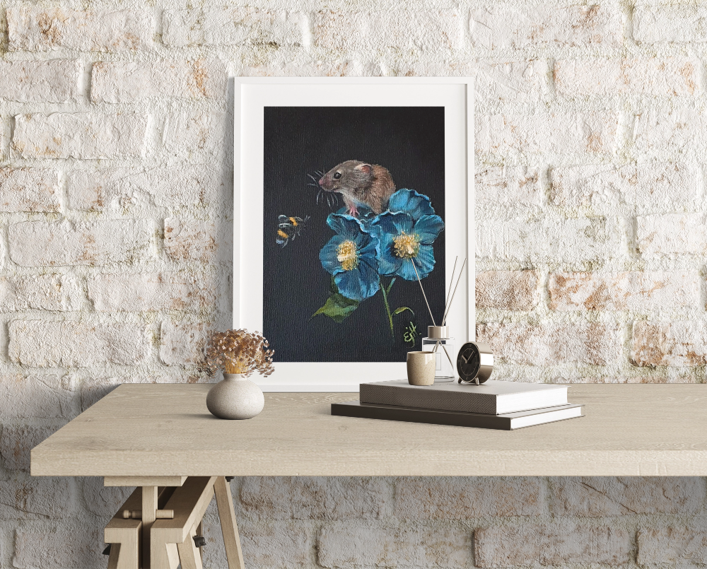 Unframed museum quality print - Blue Poppy
