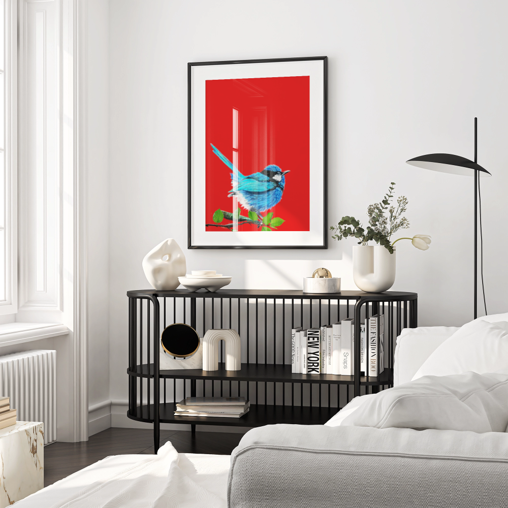 Unframed museum quality print - Fairy Wren