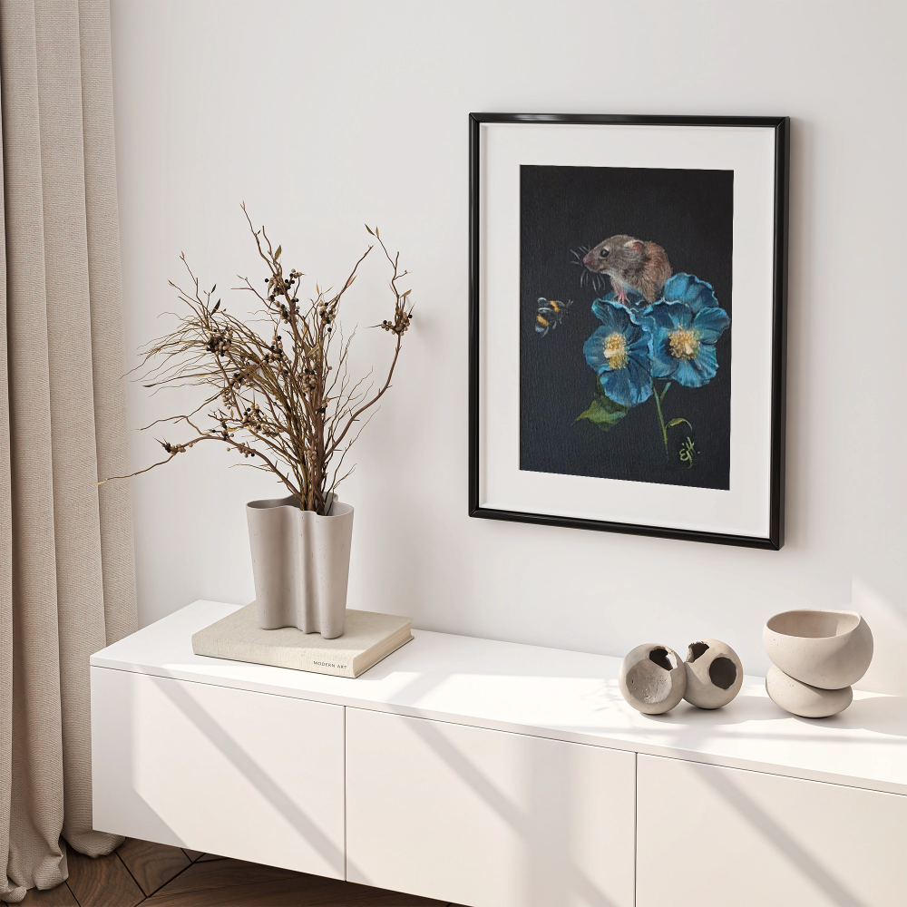 Unframed museum quality print - Blue Poppy