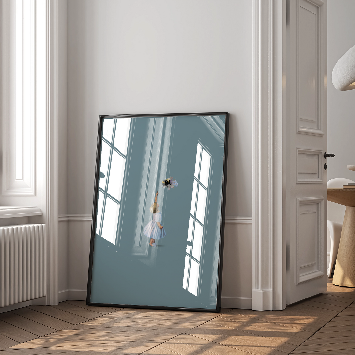 Unframed museum quality print - Baby and the bee - various designs