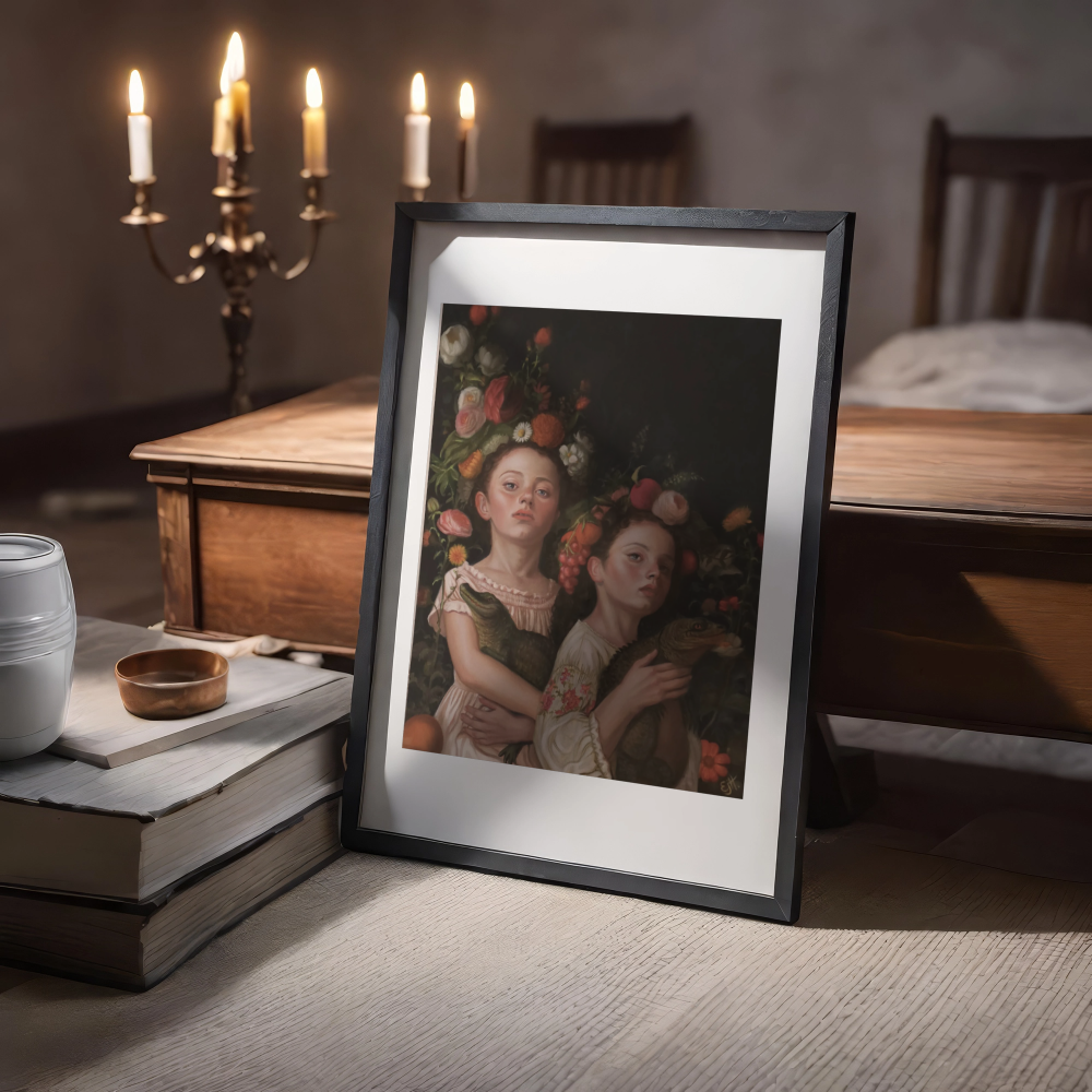 Unframed museum quality print - Baby Dragons