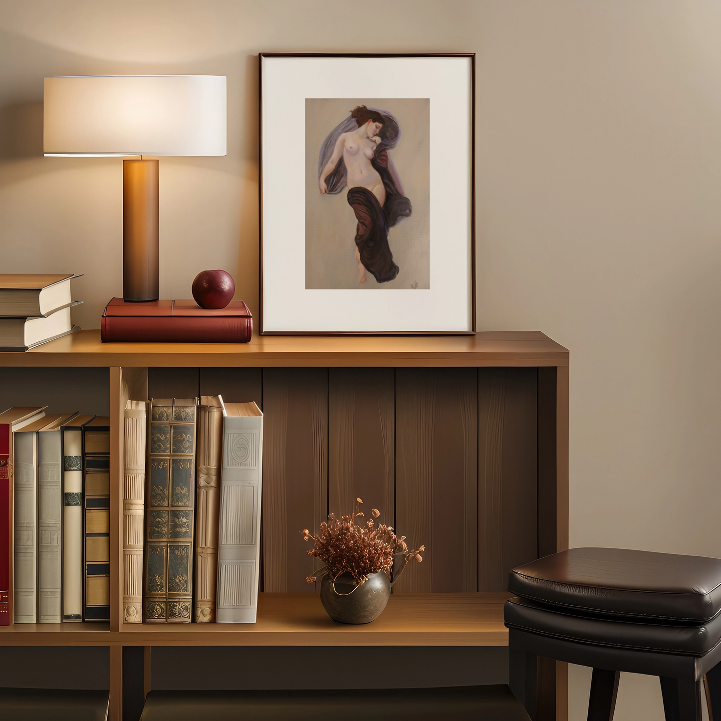 Bouguereau study 'Humeur Nocturne' oil painting
