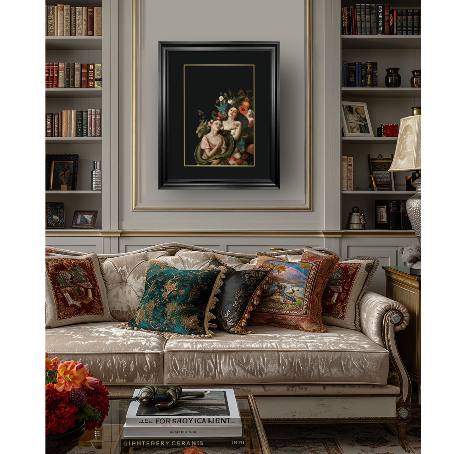 Classical framed print - Dragon Bond