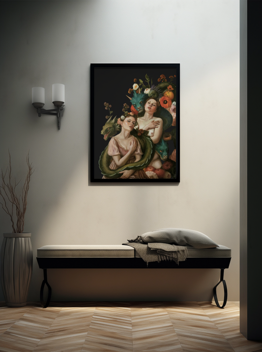 Dragon Bond - Masters Edition premium framed print