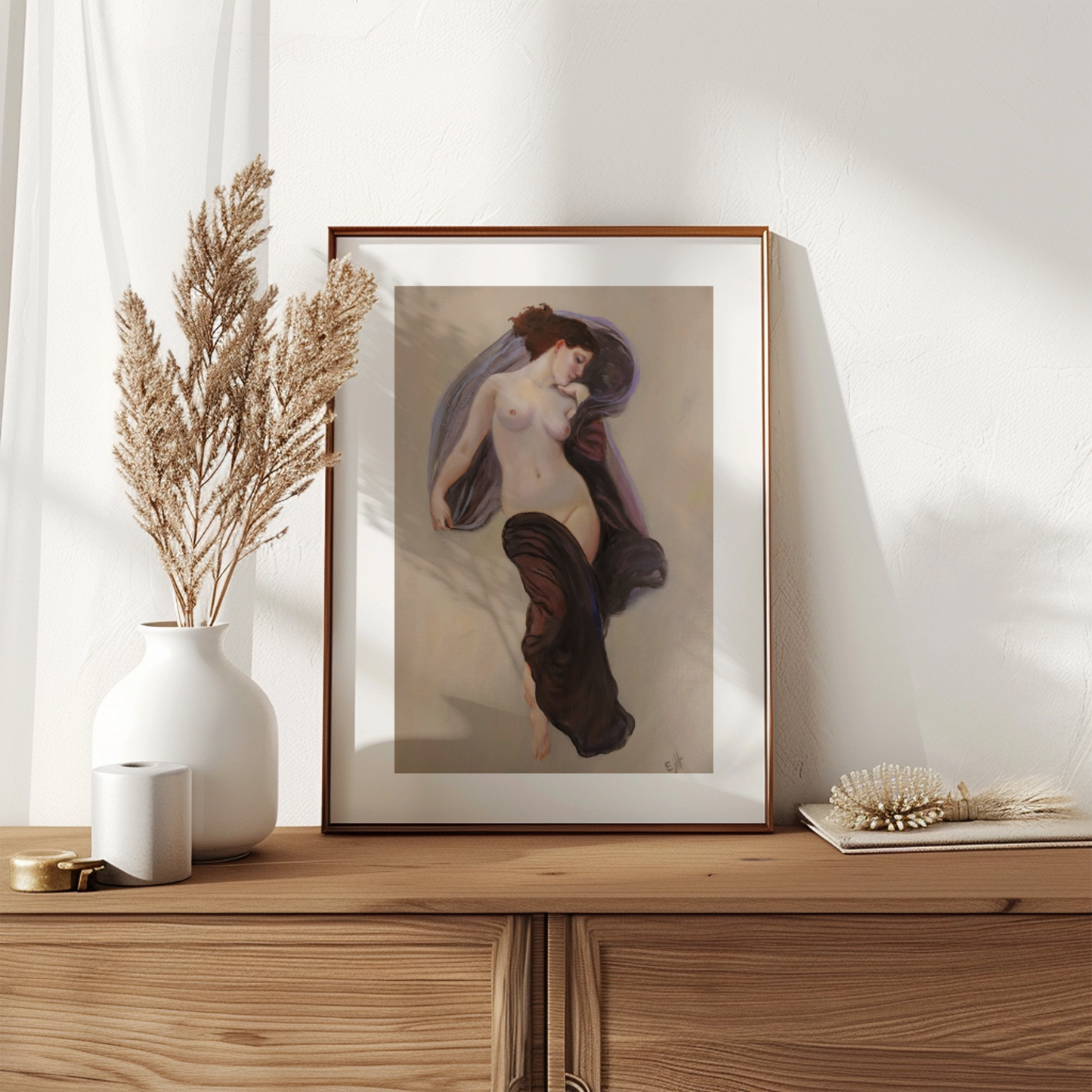 Bouguereau study 'Humeur Nocturne' oil painting