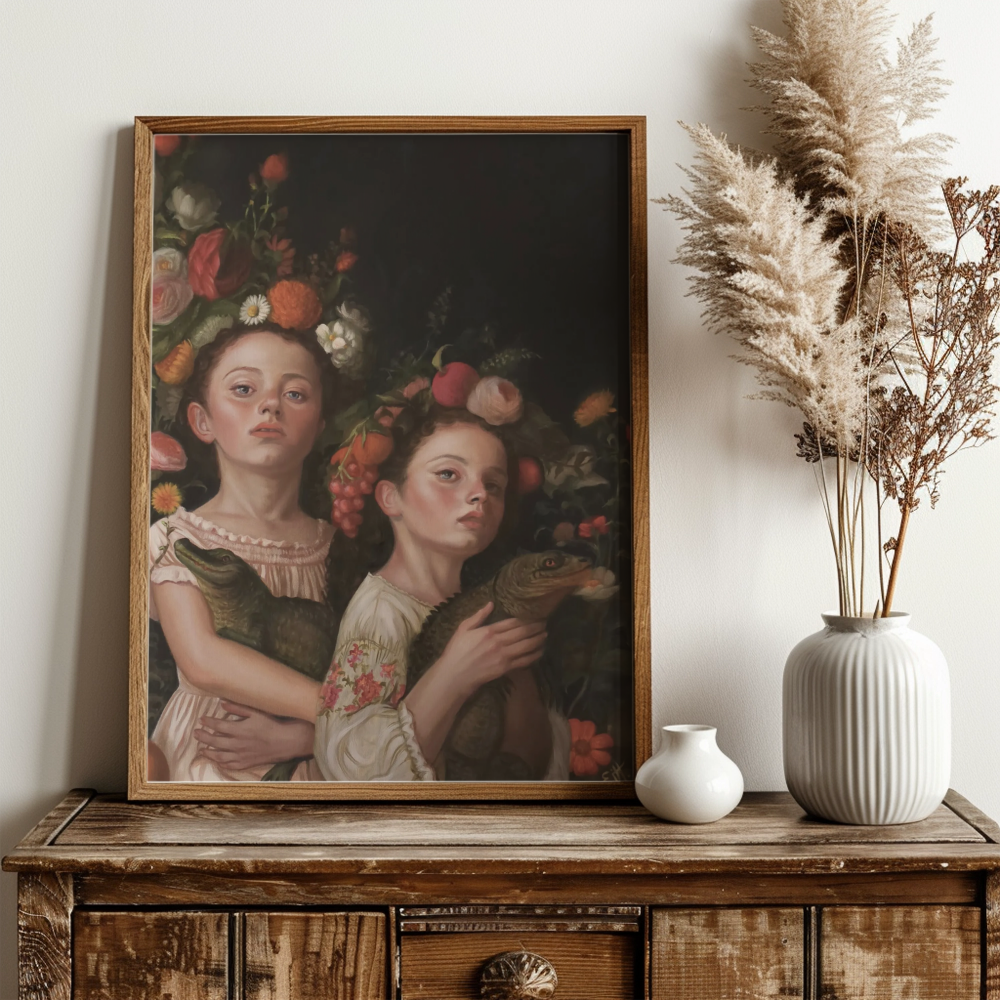 Unframed museum quality print - Baby Dragons