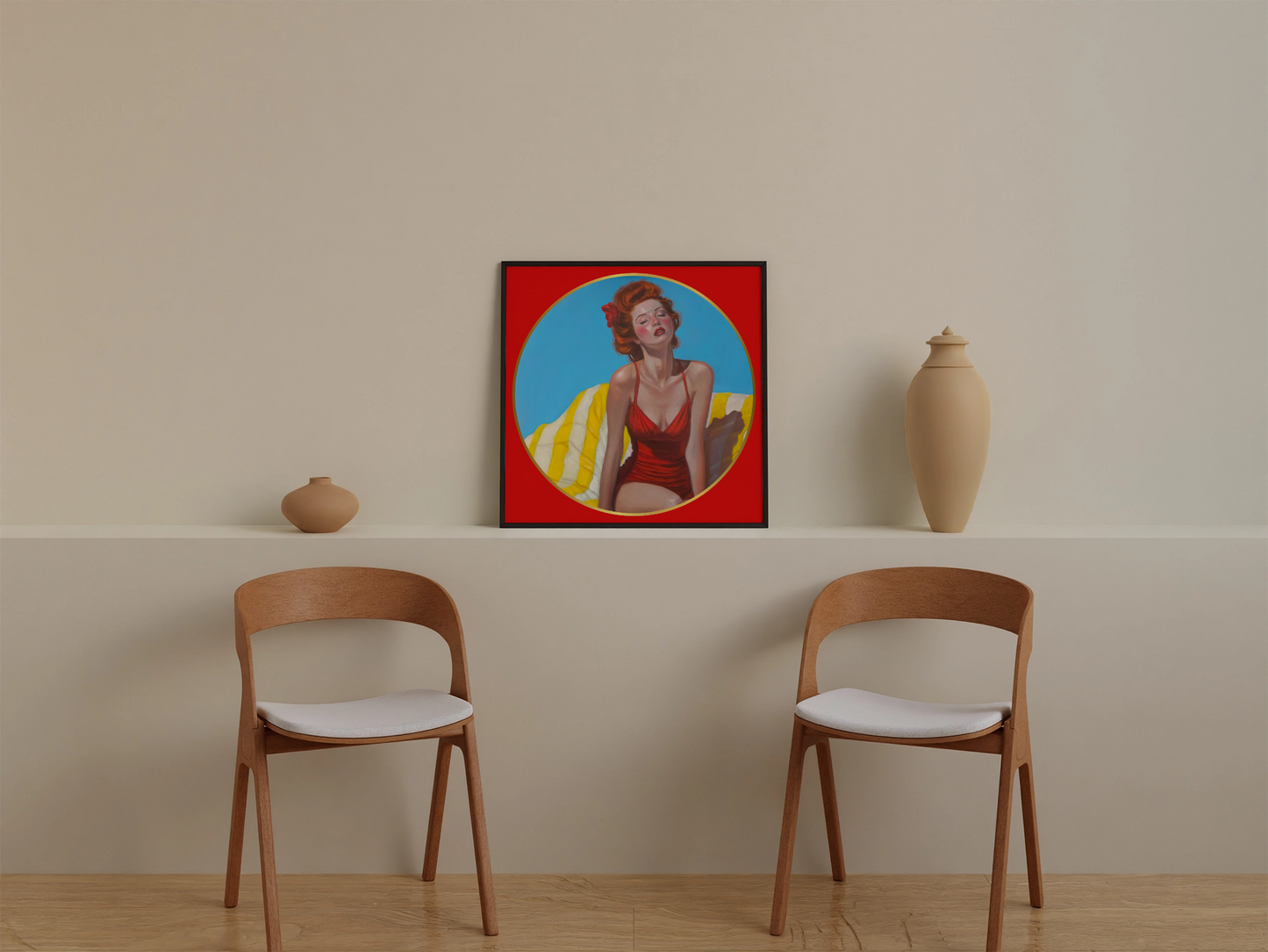 Wooden framed print - Saint Rémy 'Ruby'