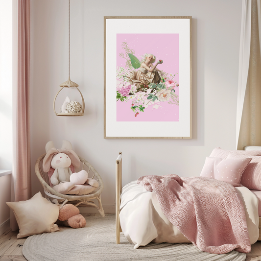 Unframed museum quality print - Fee des roses