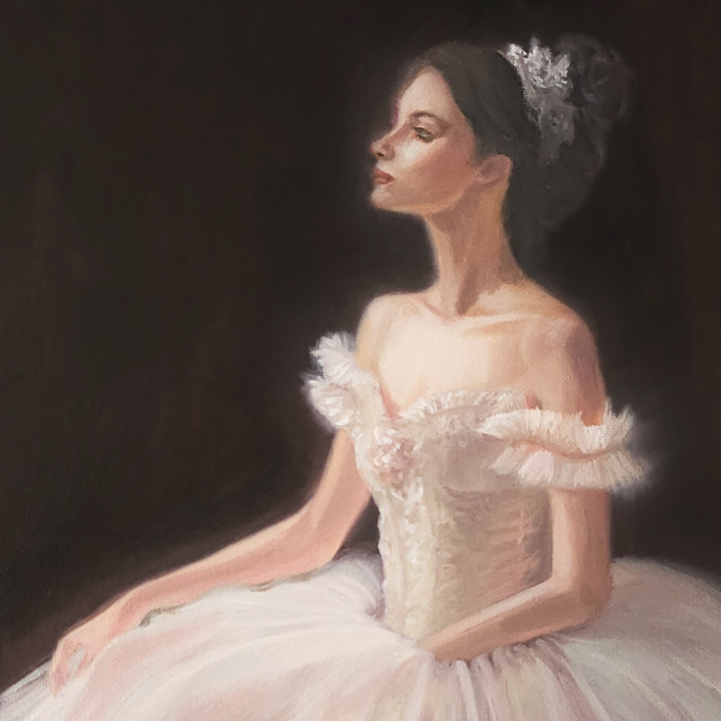 Prima Ballerina, oil painting