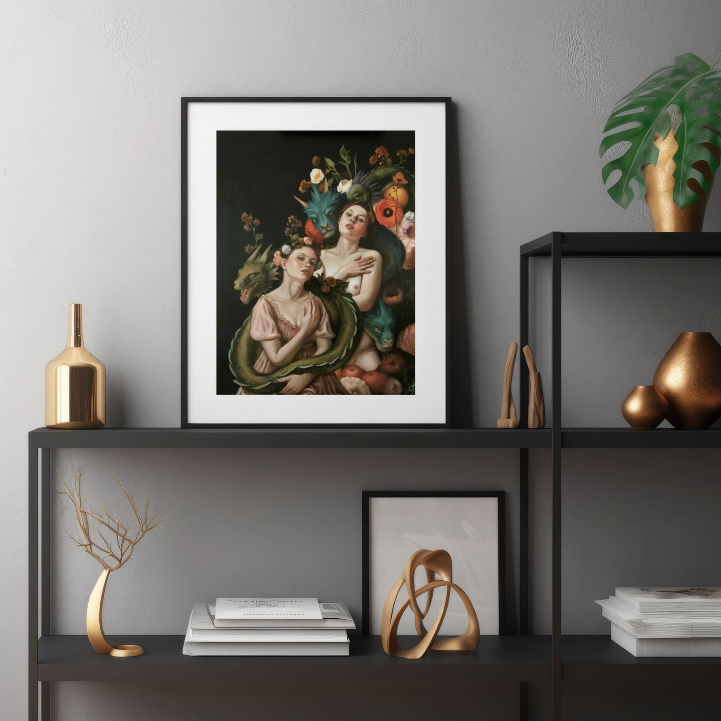 Unframed museum quality print - Dragon Bond