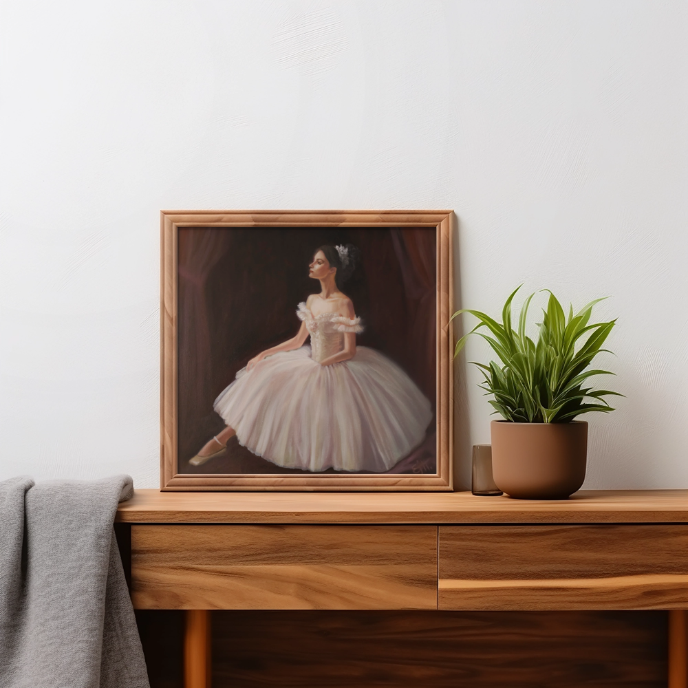 Prima Ballerina, oil painting