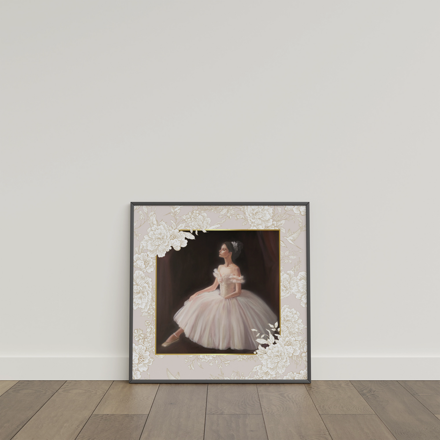 Wooden framed print - Prima Ballerina