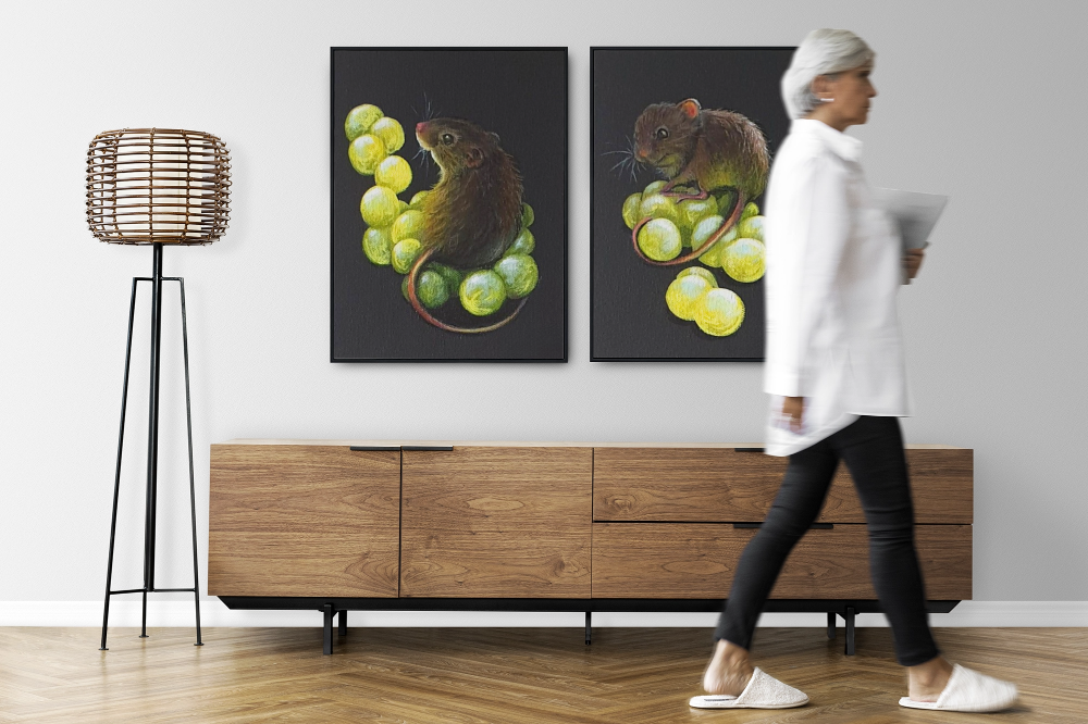 Unframed museum quality print - Humphrey and Hector
