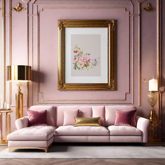 Unframed museum quality print - Les Jardins de Clémence - various colours