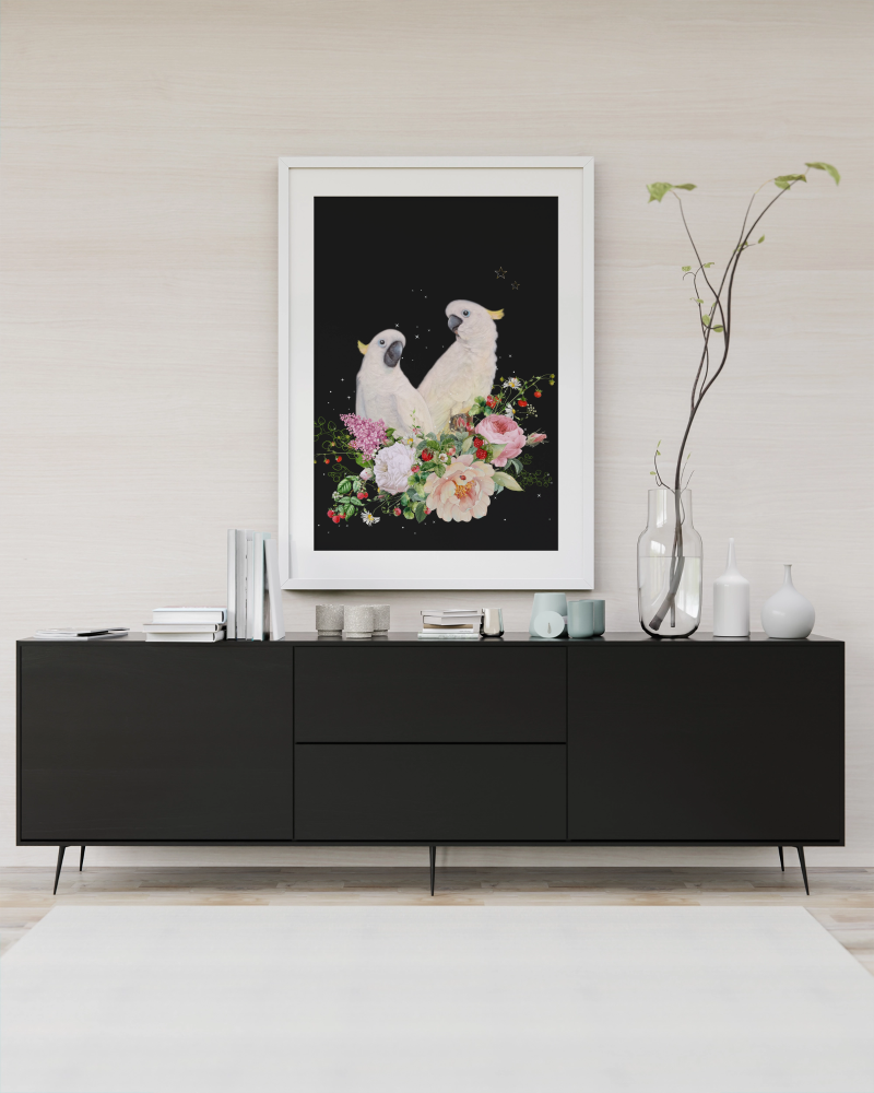 Unframed museum quality print - Peekaboo Midnight
