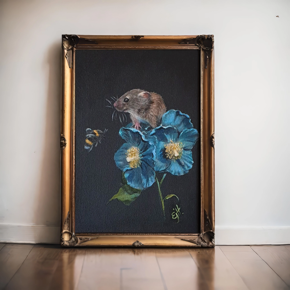 Unframed museum quality print - Blue Poppy