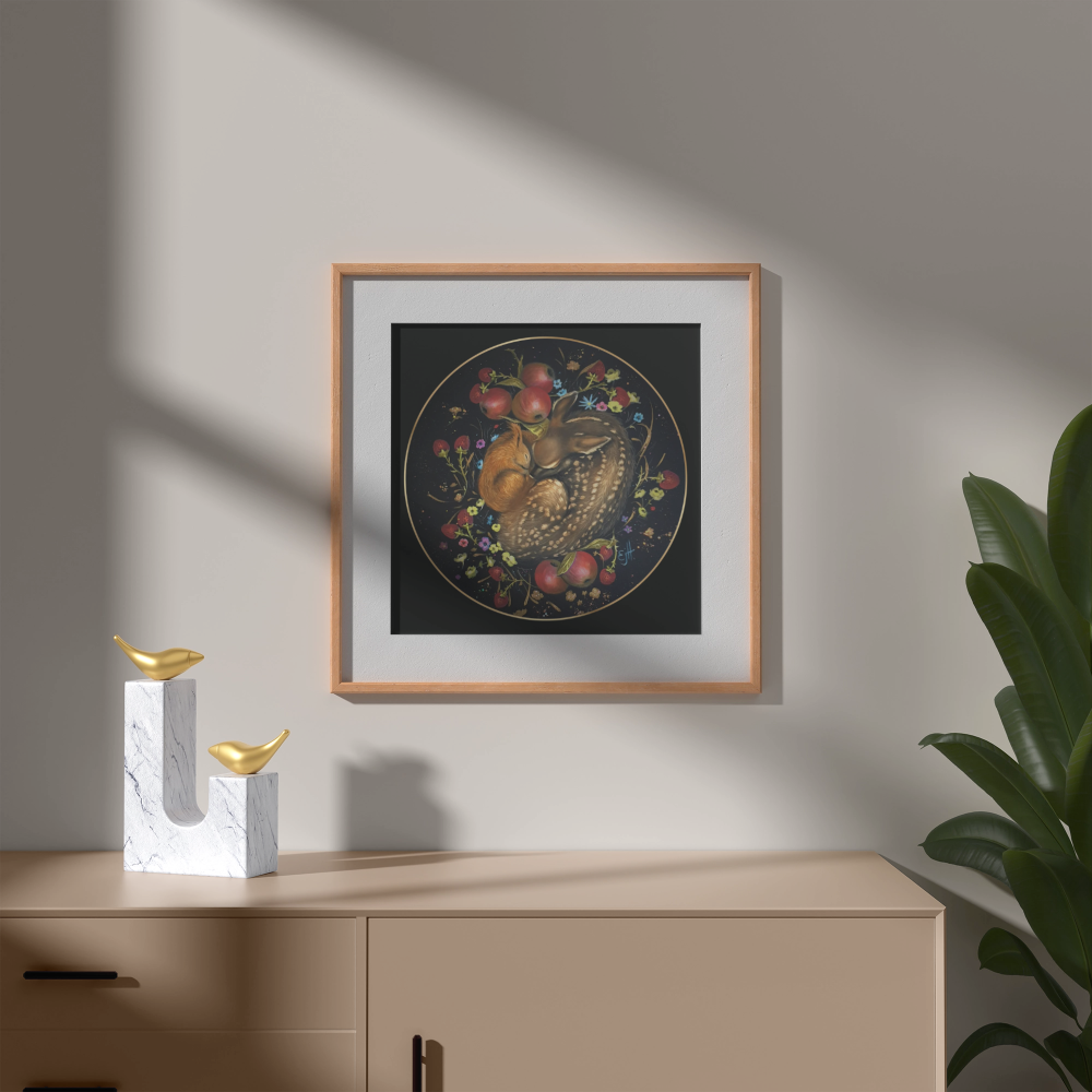 Unframed museum quality print - Pure Hearts