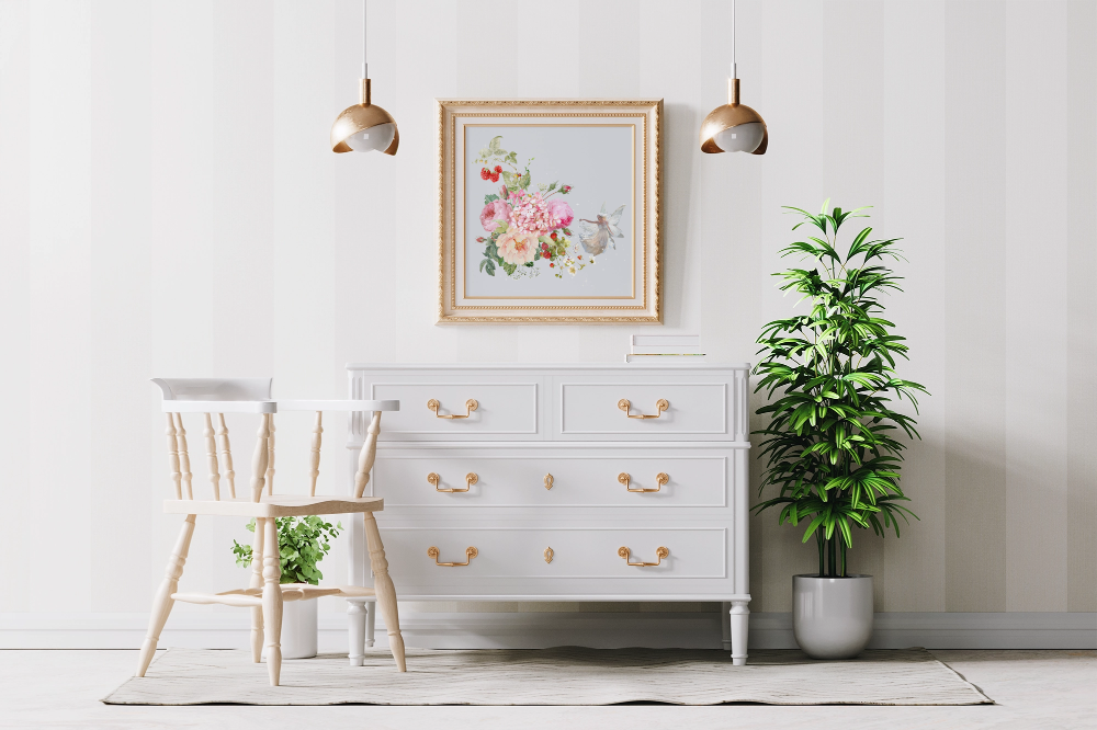 Unframed museum quality print - Les Jardins de Clémence - Silver