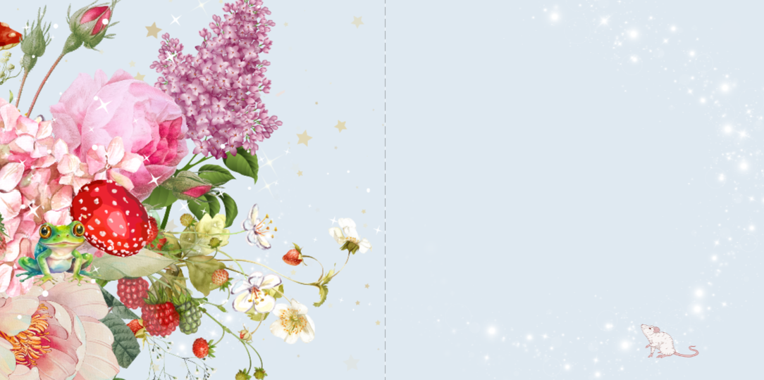 10 blank cards with envelopes - Tempest of stars