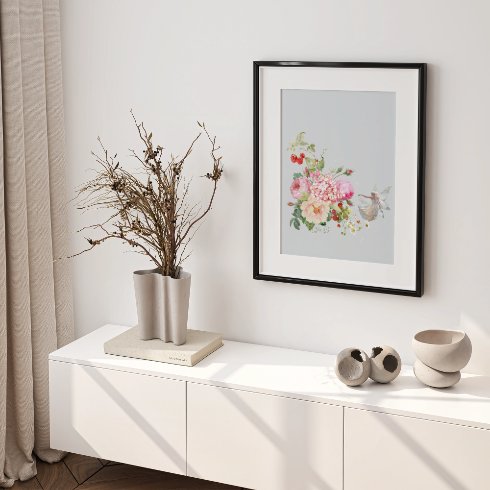 Unframed museum quality print - Les Jardins de Clémence - Silver