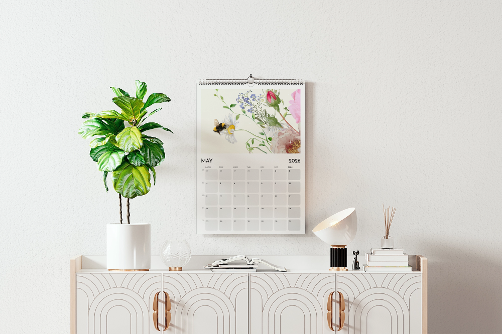 A3 2026 wall calendar - Essence