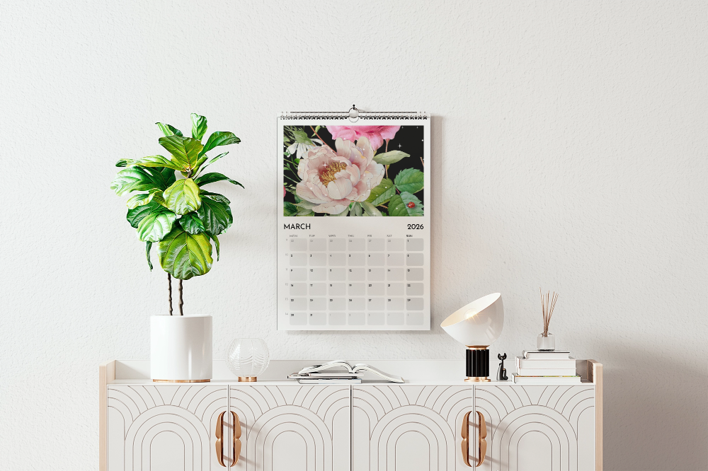 A3 2026 wall calendar - Essence