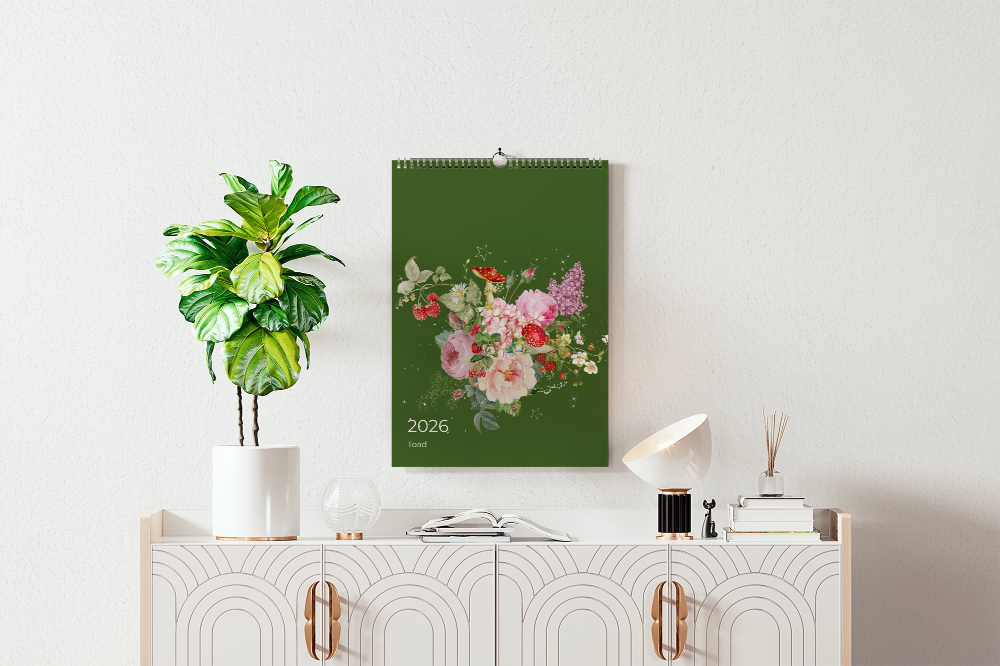 A3 2026 wall calendar - Toad