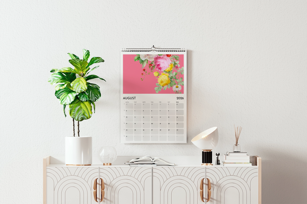 A3 2026 wall calendar - Bonbon