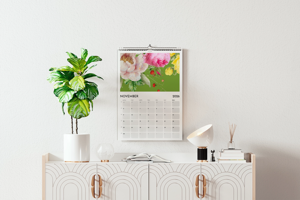 A3 2026 wall calendar - Bonbon