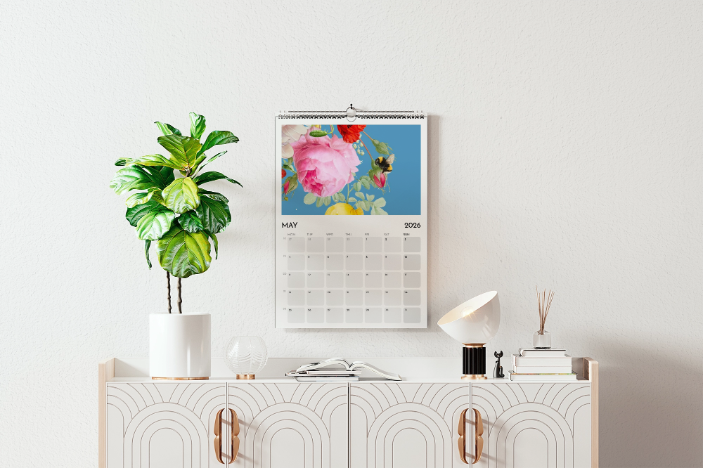 A3 2026 wall calendar - Bonbon