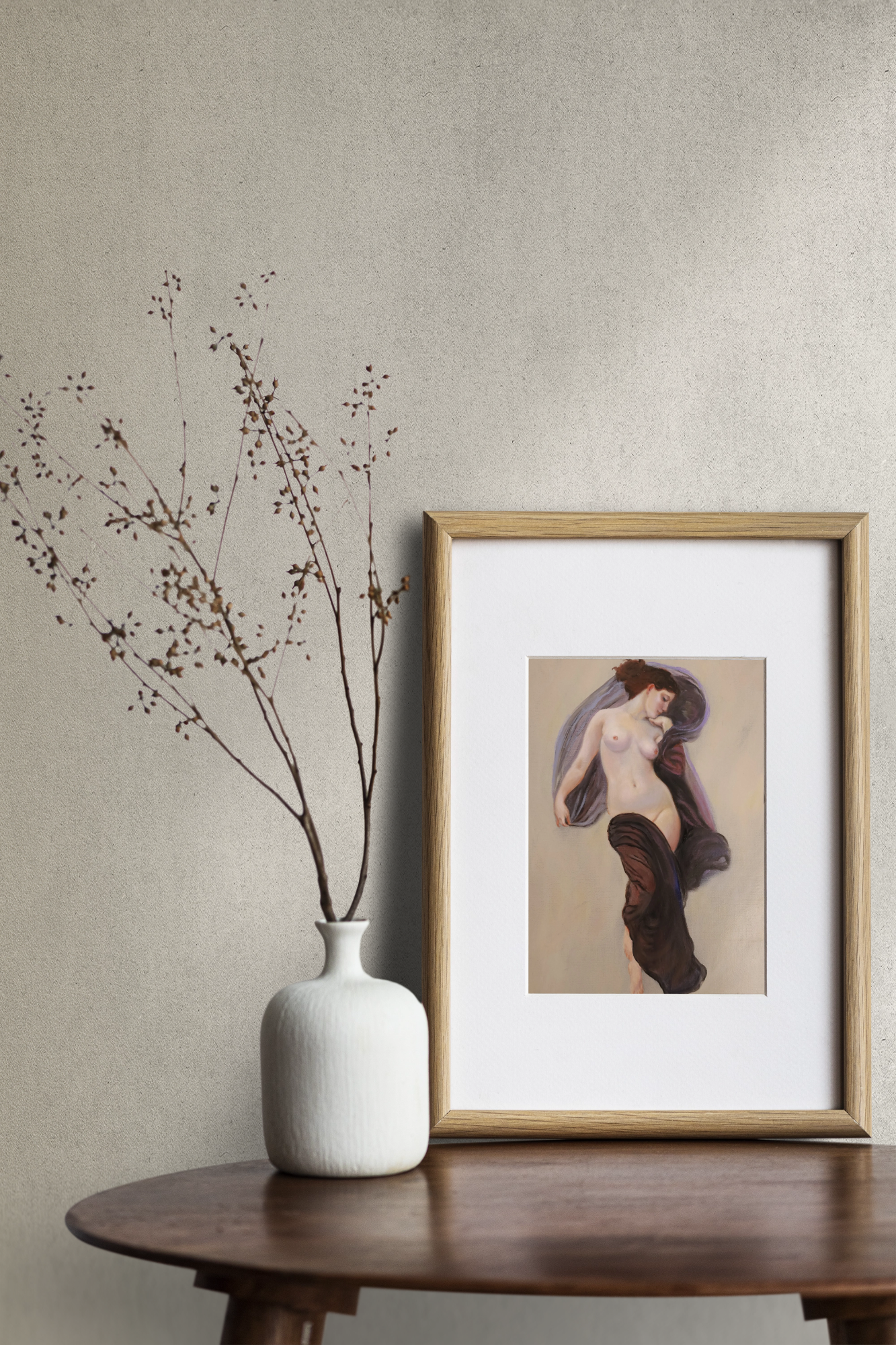 Bouguereau study 'Humeur Nocturne' oil painting