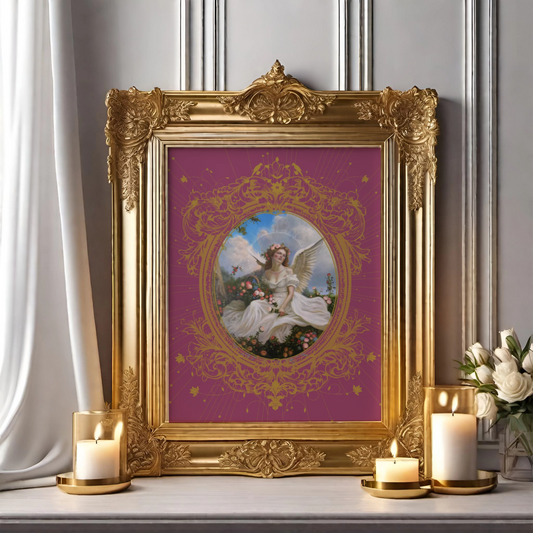 Unframed museum quality print - Antheia, oval design