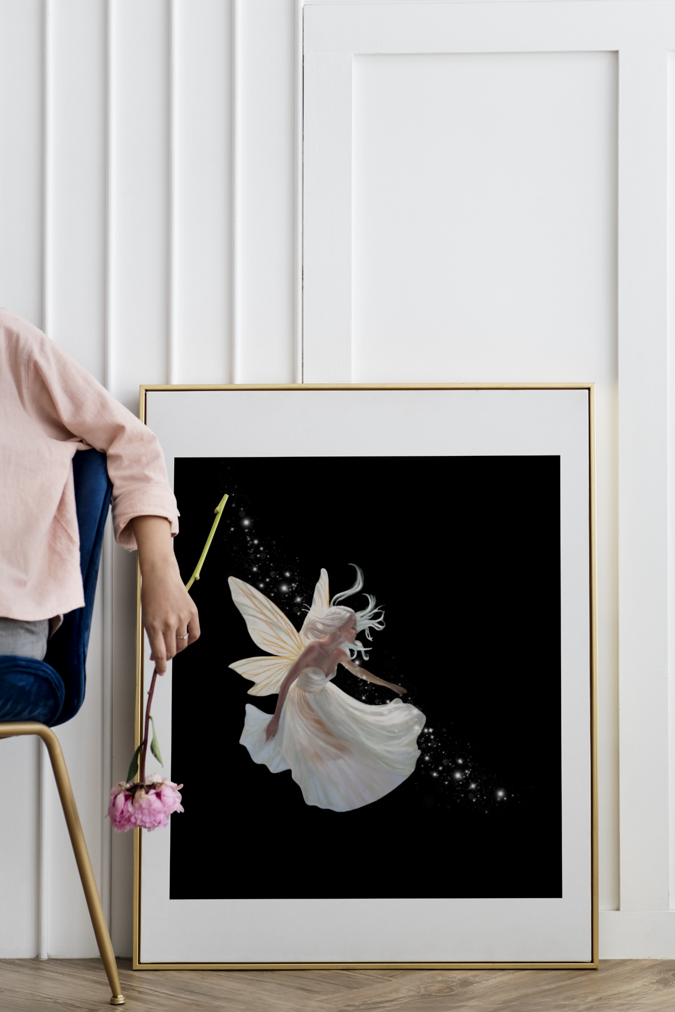 Wooden framed print - Calla