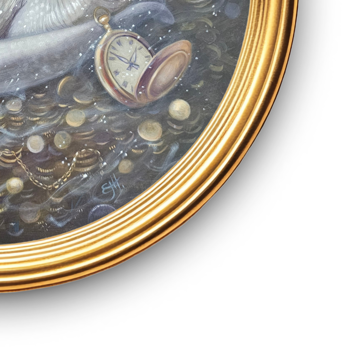 Contentment of time, dragon oil painting