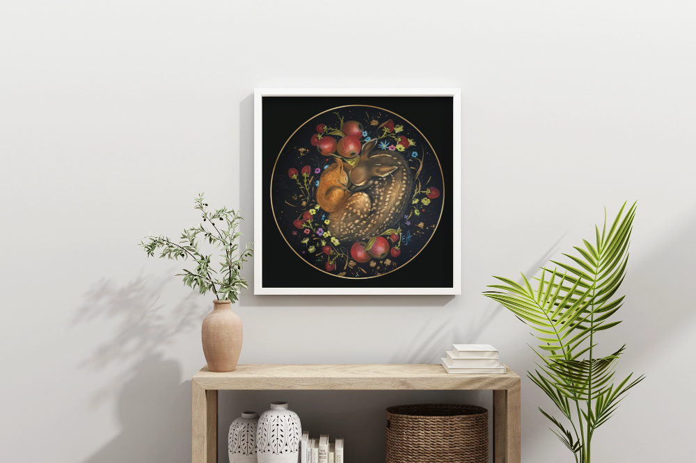 Unframed museum quality print - Pure Hearts