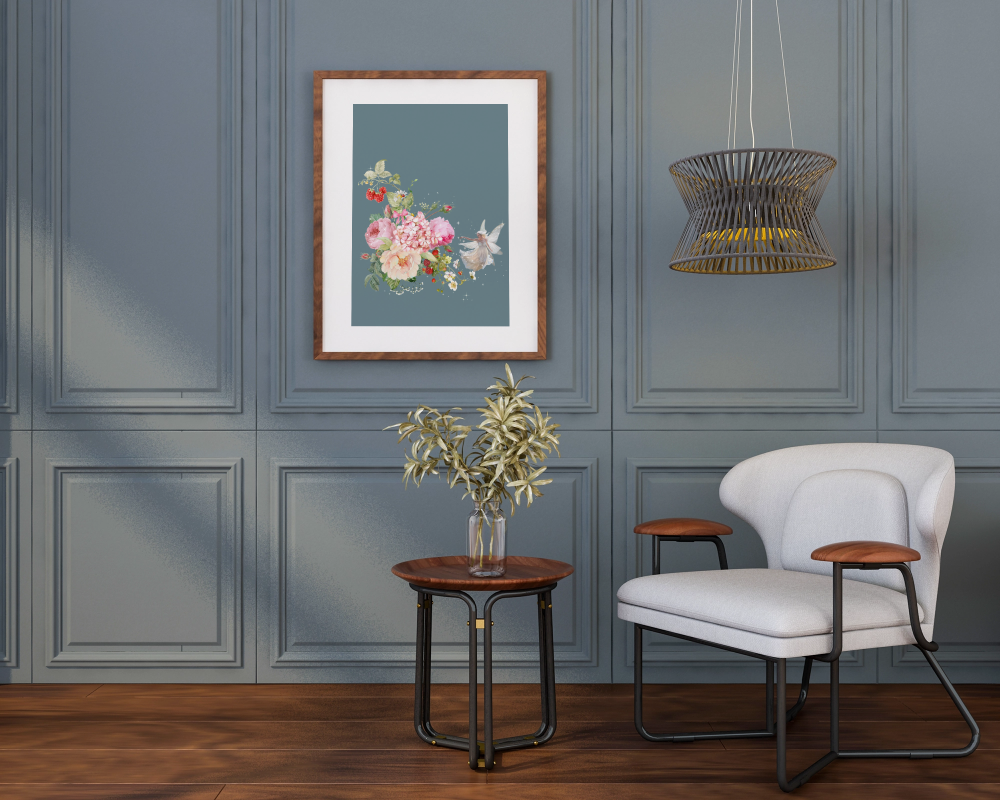 Unframed museum quality print - Les Jardins de Clémence - Mist
