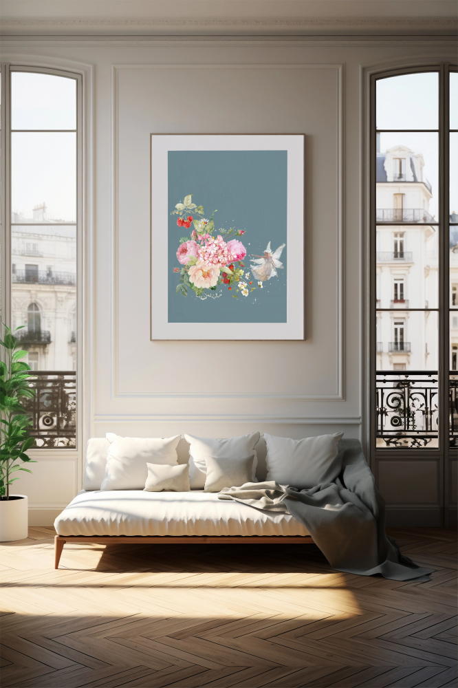 Unframed museum quality print - Les Jardins de Clémence - Mist