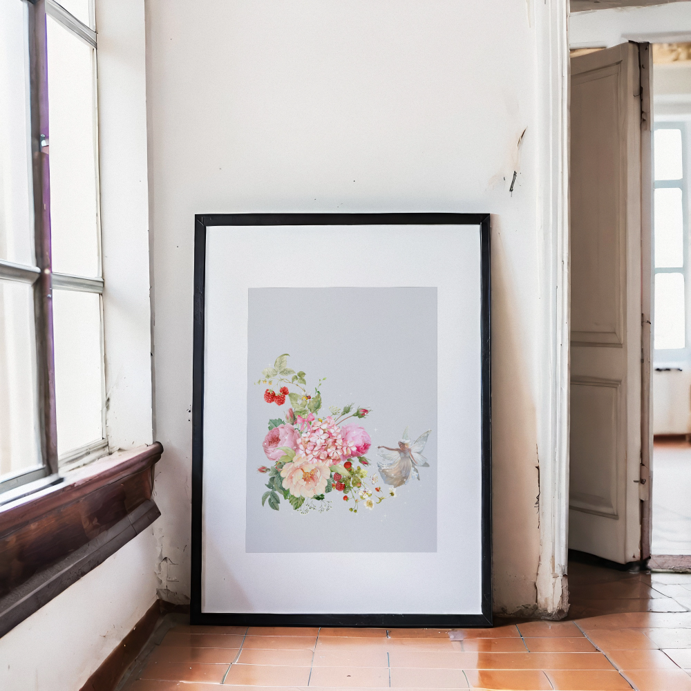 Unframed museum quality print - Les Jardins de Clémence - Silver