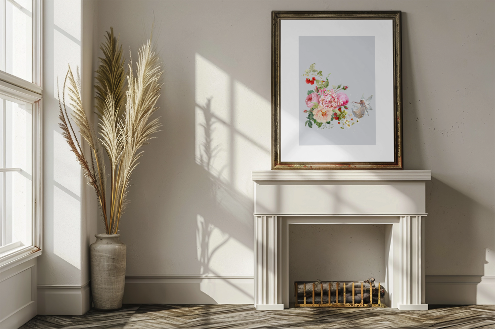 Unframed museum quality print - Les Jardins de Clémence - Silver
