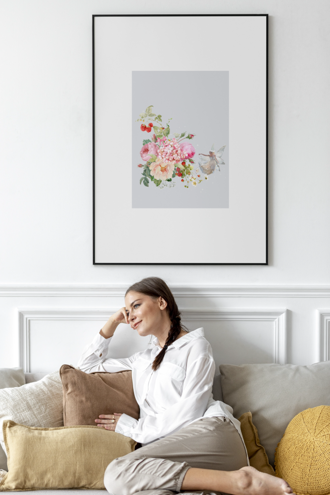 Unframed museum quality print - Les Jardins de Clémence - Silver